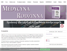 Tablet Screenshot of medrodzinna.pl